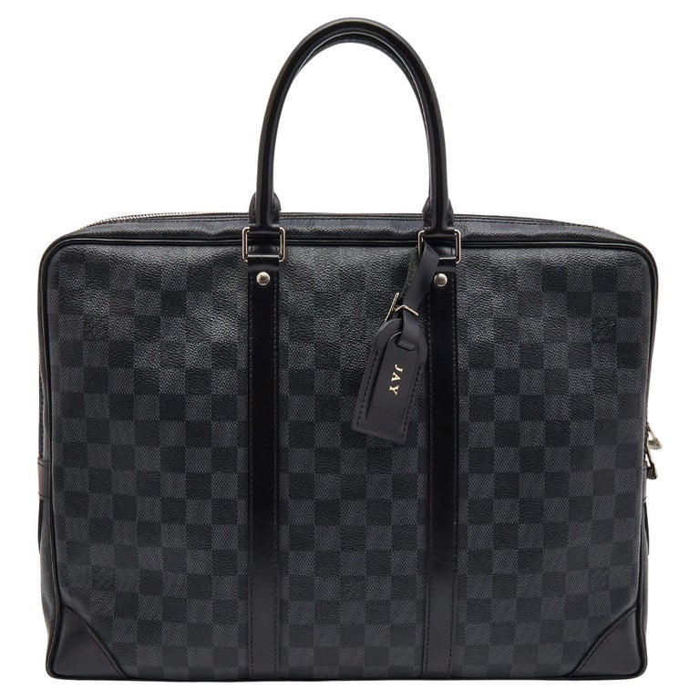 Louis Vuitton Altona Briefcase in brown checkerboard canvas and brown  leather For Sale at 1stDibs