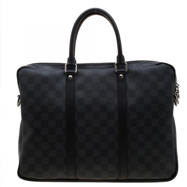 Louis Vuitton Damier Graphite Canvas Porte Documents Voyage PM Bag For Sale at 1stdibs