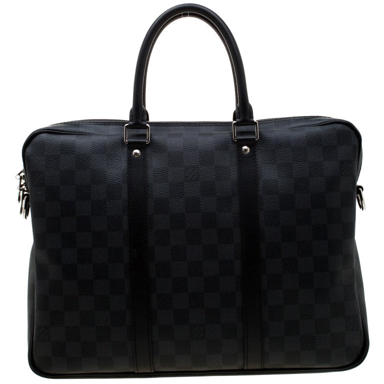 Louis Vuitton Damier Graphite Canvas Porte Documents Voyage PM Bag For Sale at 1stdibs