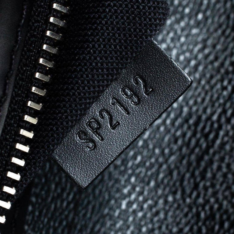 Louis Vuitton Renzo Graphite Messenger Bag Grey Canvas Damier N51213  Authentic