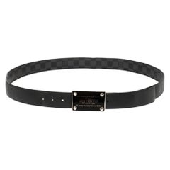 Louis Vuitton Damier Graphite Canvas Reversible Inventeur Belt 120 CM