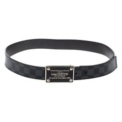 Louis Vuitton LV Initiales 40mm Reversible Belt Graphite Damier Graphite. Size 95 cm