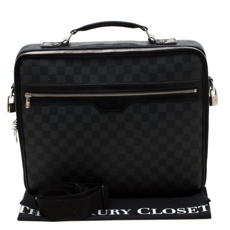 Louis Vuitton Damier Graphite Canvas Steeve Briefcase Bag For Sale at ...