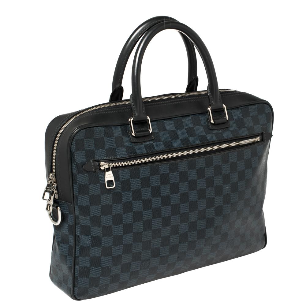 Black Louis Vuitton Damier Graphite Canvas Steeve Briefcase Bag
