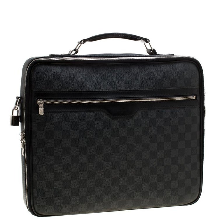 Louis Vuitton Damier Graphite Canvas Steeve Briefcase Bag For Sale at ...