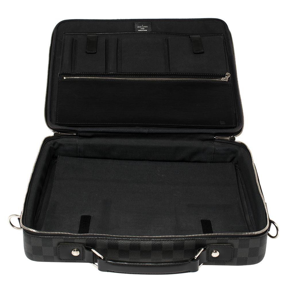 Men's Louis Vuitton Damier Graphite Canvas Steeve Briefcase Bag
