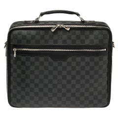 Louis Vuitton Damier Graphite Canvas Steeve Briefcase Bag at