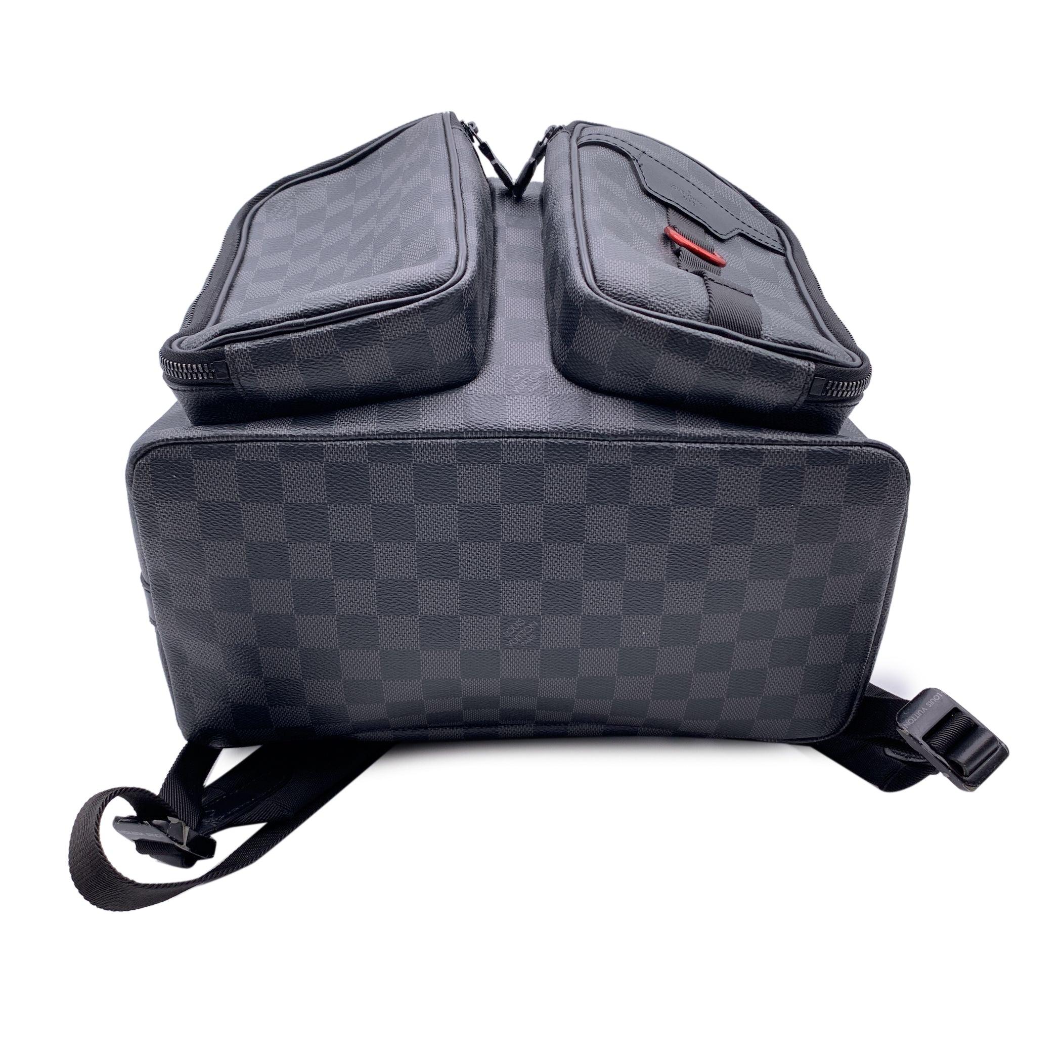 Women's or Men's Louis Vuitton Damier Graphite Canvas Utility Backpack Shoulder Bag