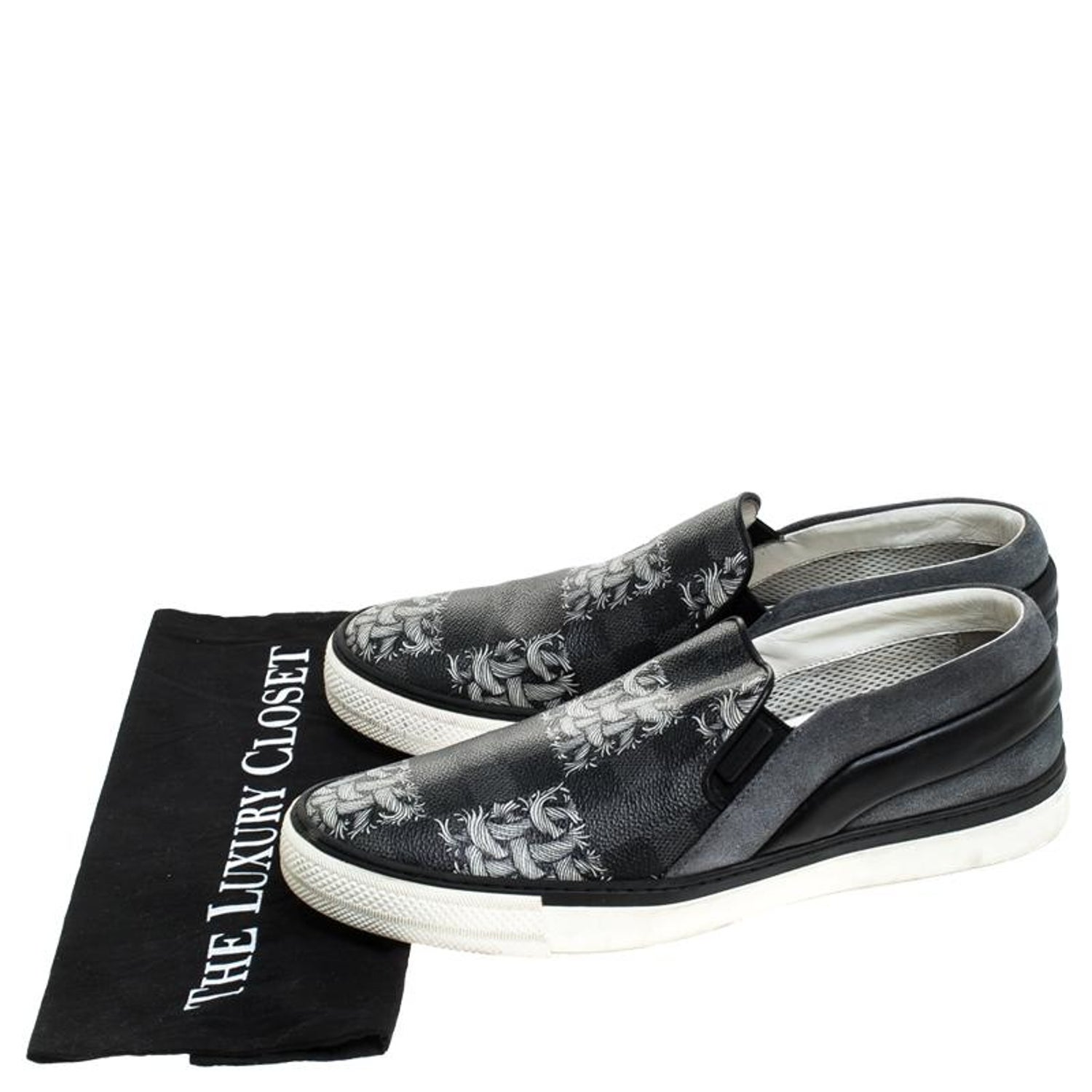 Louis Vuitton Damier Graphite Canvasr Nemeth Twister Slip On