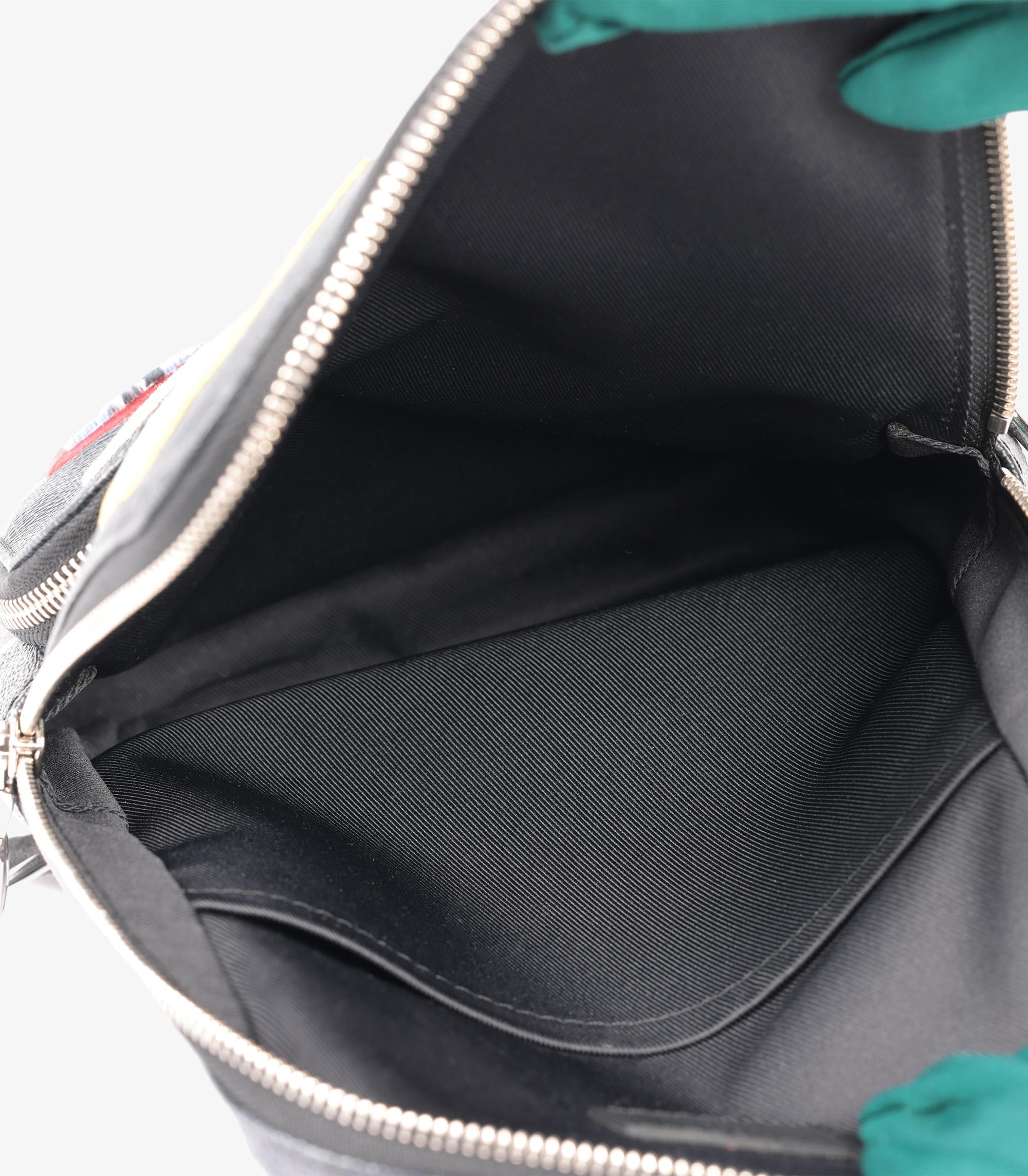 Louis Vuitton Damier Graphit beschichtetes Segeltuch Alpen Patches Avenue Sling Bag im Angebot 6