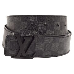 Louis Vuitton Damier Graphite Coated Canvas Initials Belt 95 CM