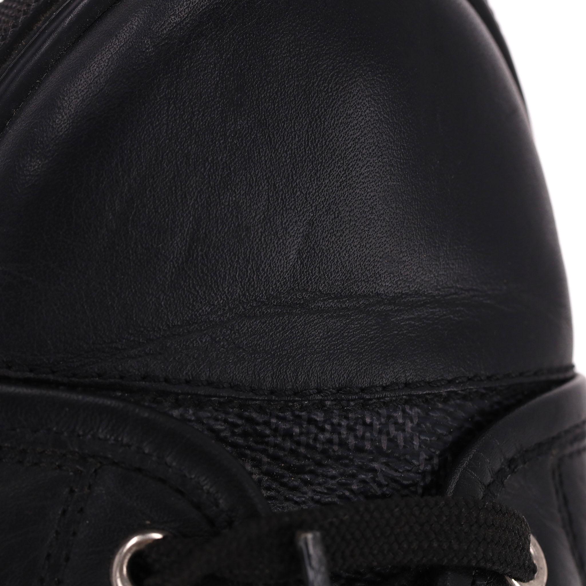 Louis Vuitton Damier Graphite Coated Canvas &Leather Sneakers 4