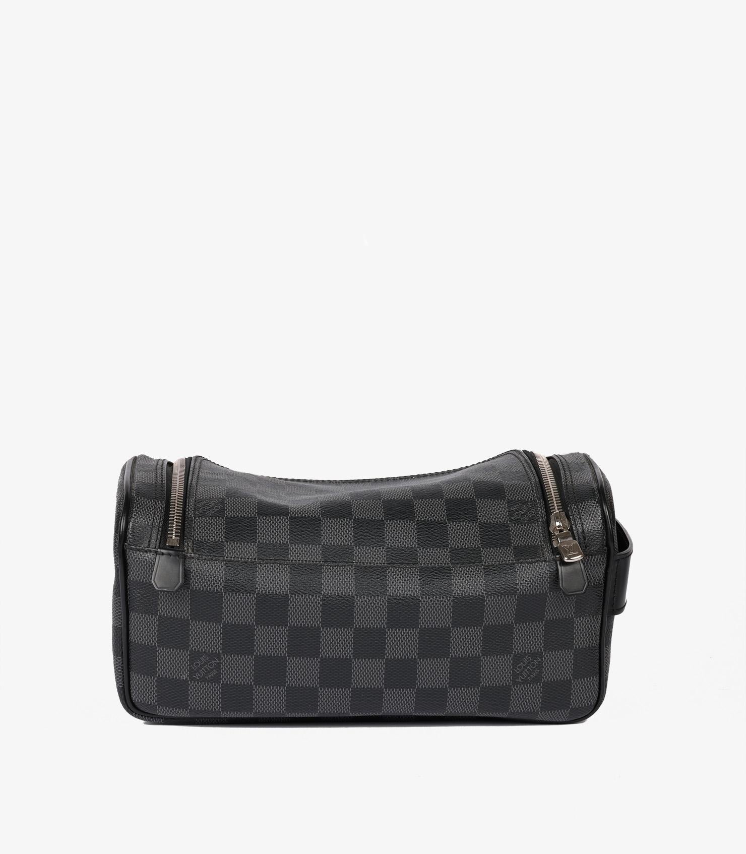 Louis Vuitton Damier Graphite Coated Canvas Toiletry Pouch

Brand- Louis Vuitton
Model- Toiletry Pouch
Product Type- Pouch
Serial Number- BA****
Age- Circa 2014
Colour- Black
Hardware- Silver
Material(s)- Coated Canvas
Authenticity Details- Date