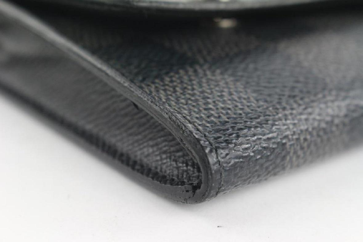 Modulbare, kompakte Damier Graphit-Brieftasche von Louis Vuitton 850 Einlegeböden48 im Angebot 5