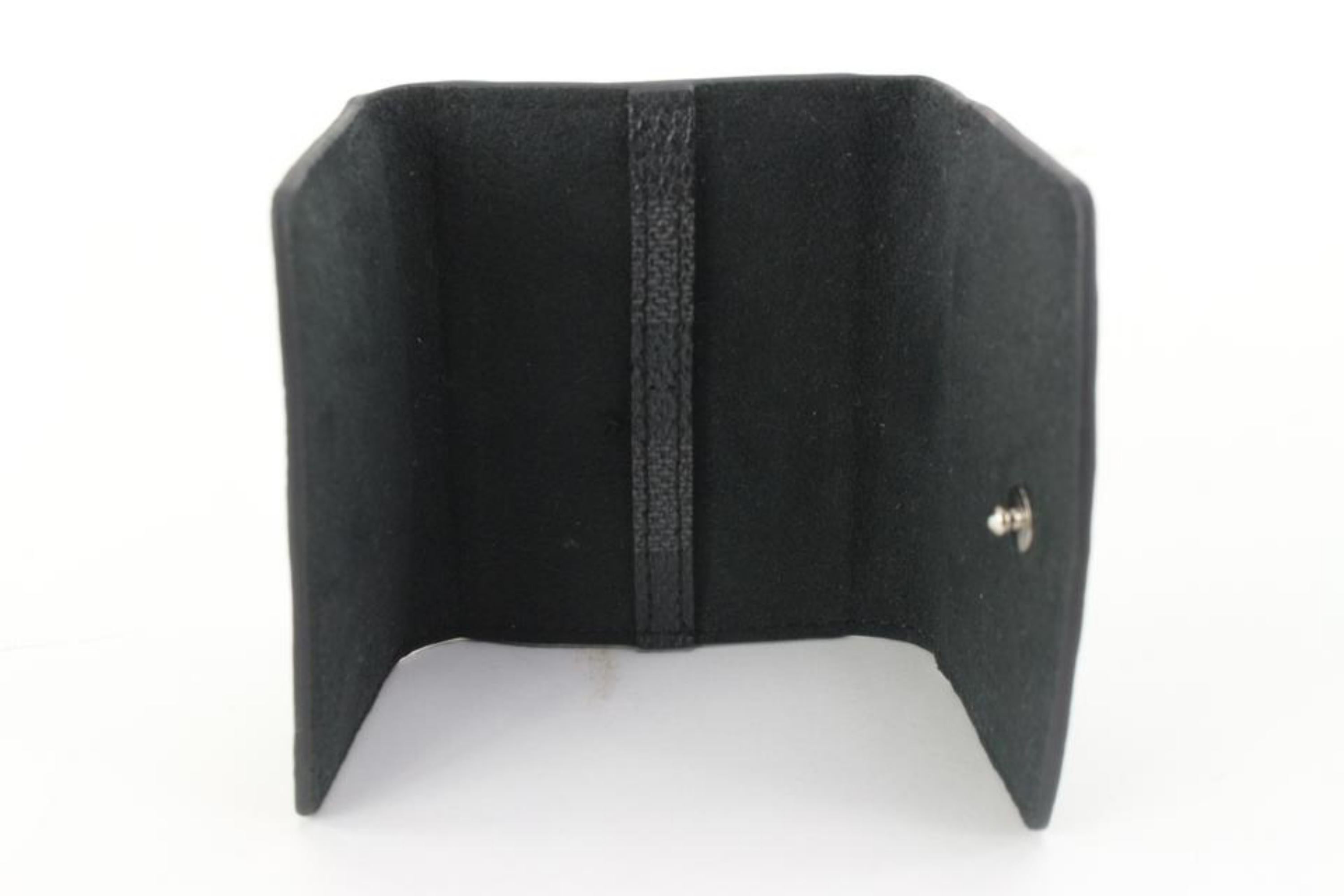 Gray Louis Vuitton Damier Graphite Cufflink Pouch Case Holder 96lk616s For Sale