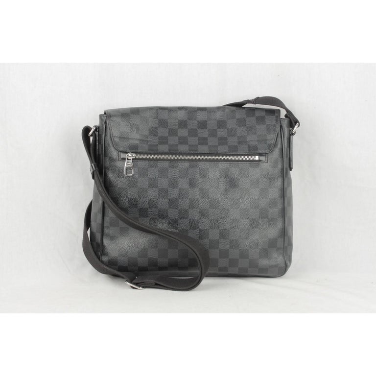 Authentic Louis Vuitton Damier District MM Shoulder Cross Bag