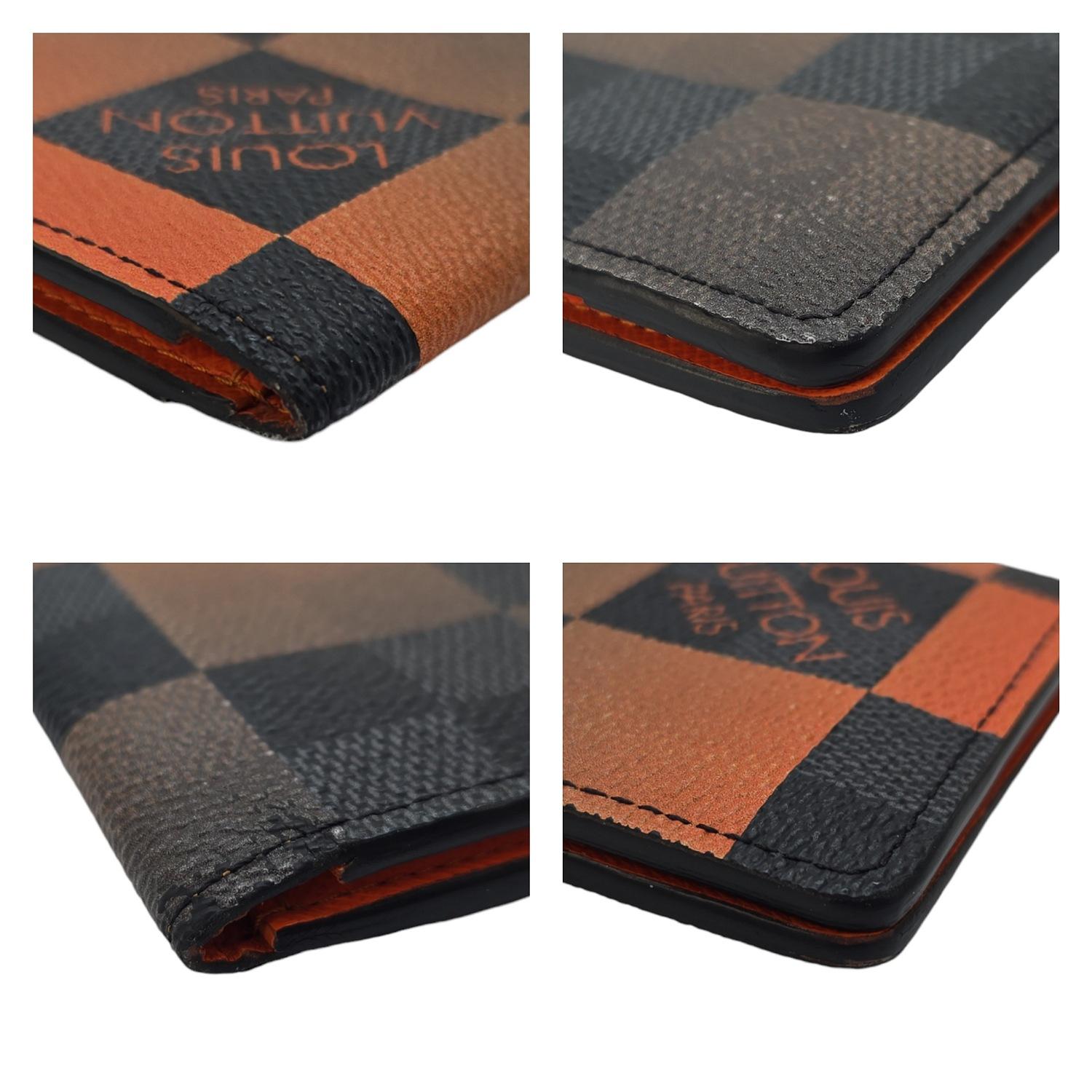 Louis Vuitton Damier Graphite Giant Pocket Organizer Orange 3