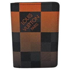 Louis Vuitton Damier Graphite Giant Pocket Organizer Orange