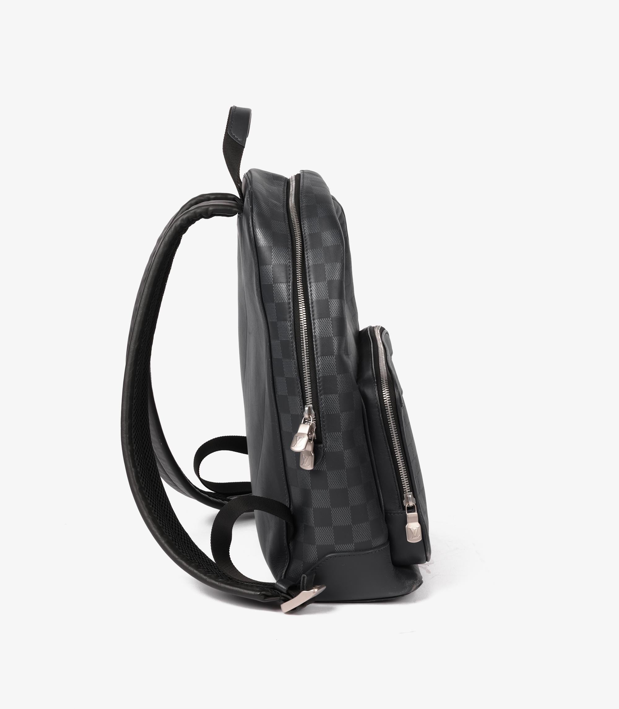 Louis Vuitton Damier Graphite Ifini Calfskin Leather Campus Backpack In Good Condition For Sale In Bishop's Stortford, Hertfordshire