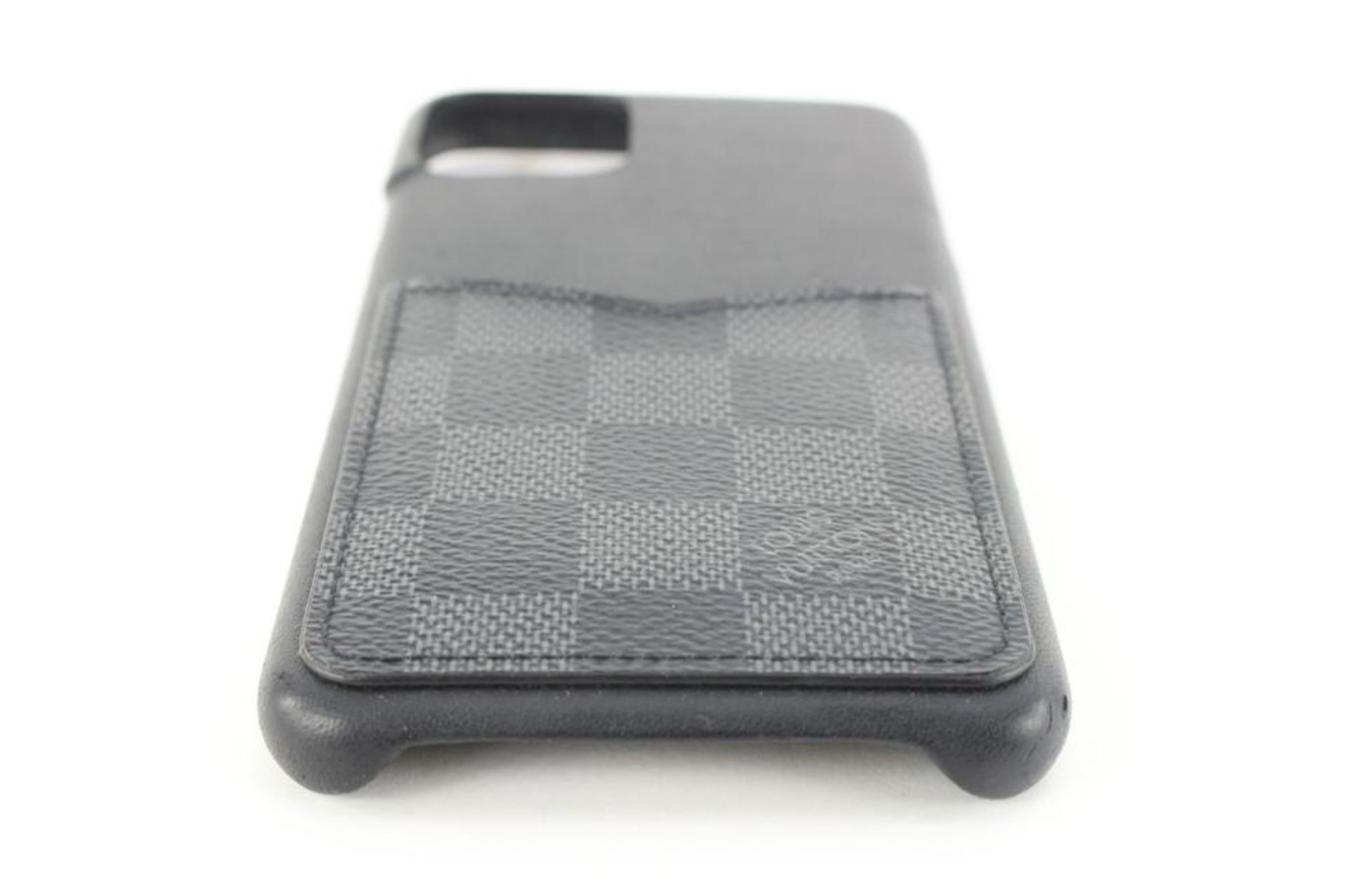 Black Louis Vuitton Damier Graphite iPhone 11 Pro Max 98lk616
