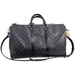 Louis Vuitton Damier Graphite Keepall 45 with Shoulder Strap