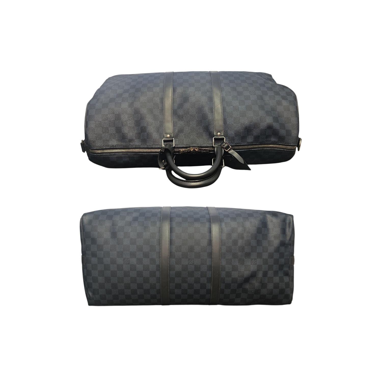 Louis Vuitton Damier Graphit Keepall 55 Bandouliere Tasche im Angebot 1