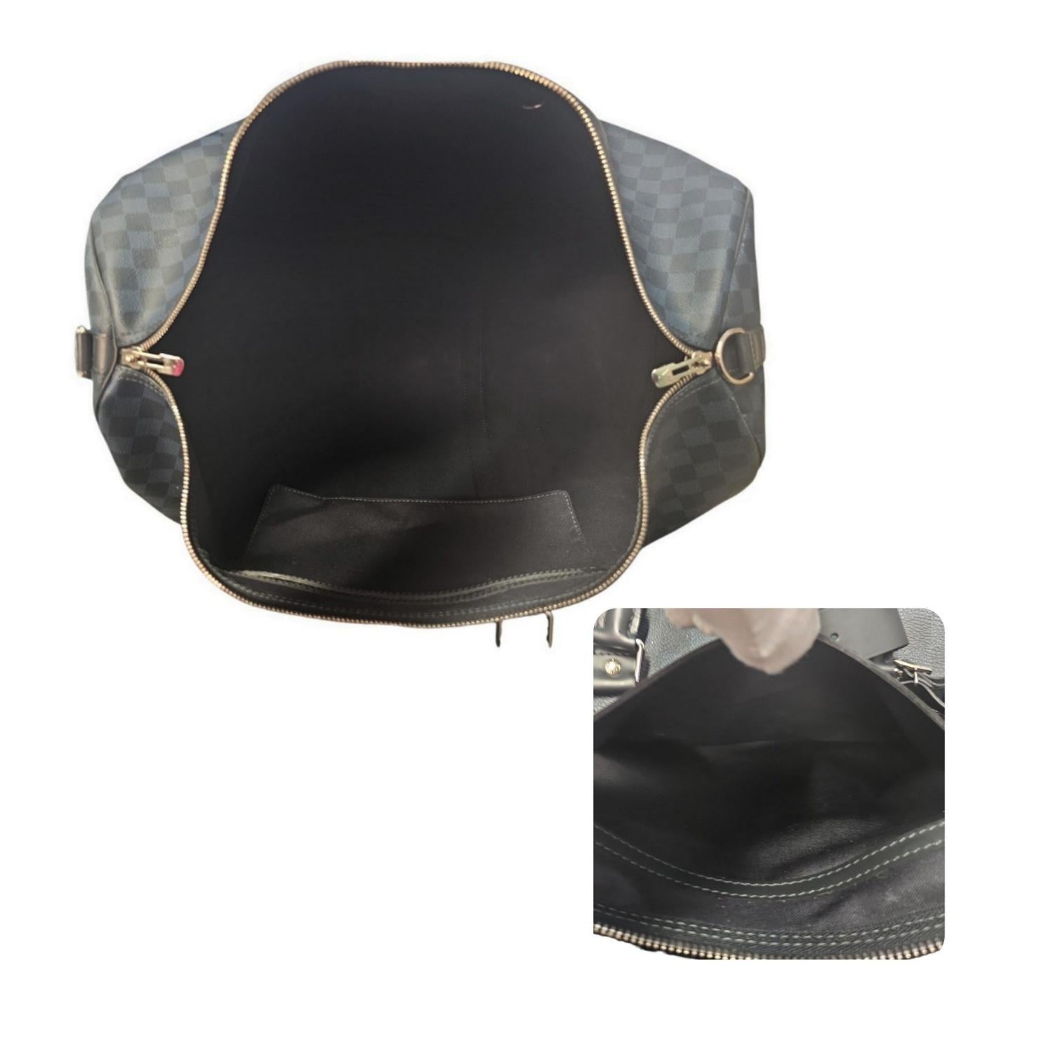 Louis Vuitton Damier Graphit Keepall 55 Bandouliere Tasche im Angebot 2