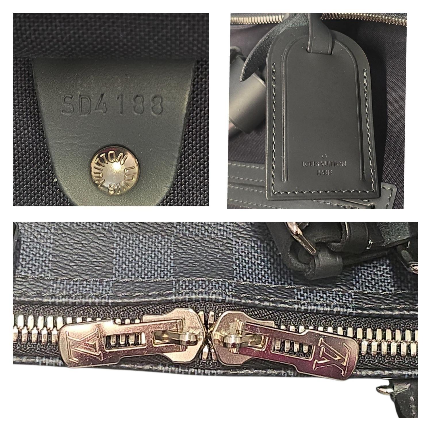 Louis Vuitton Damier Graphit Keepall 55 Bandouliere Tasche im Angebot 4