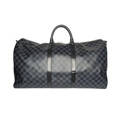 Louis Vuitton Damier Graphit Keepall 55 Bandouliere Keepall