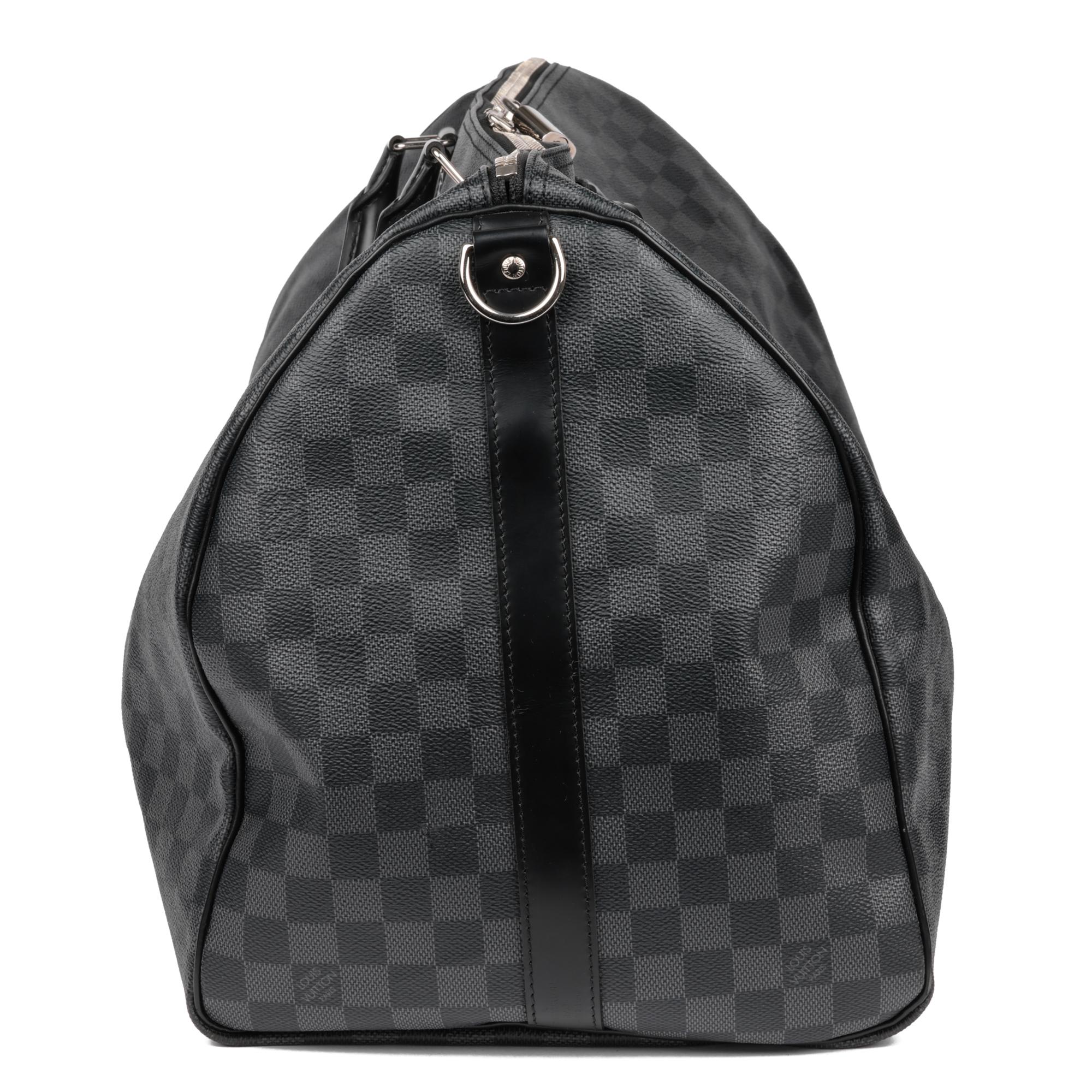 LOUIS VUITTON Damier Graphite Keepall 55 Bandoulière In Excellent Condition In Bishop's Stortford, Hertfordshire