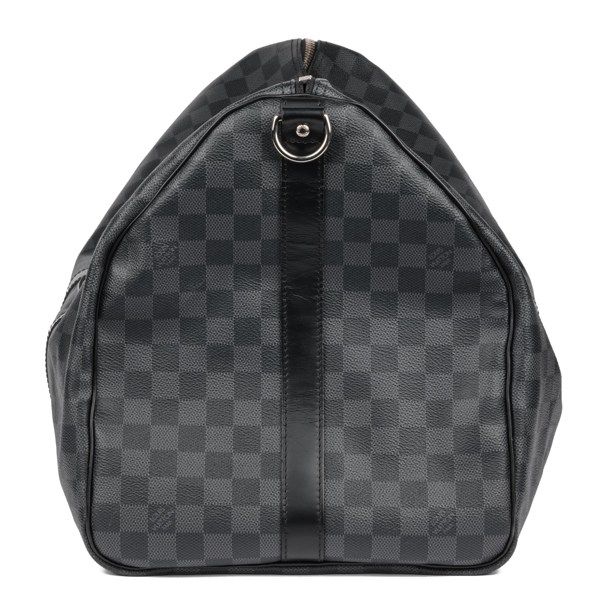 Women's LOUIS VUITTON Damier Graphite Keepall 55 Bandoulière