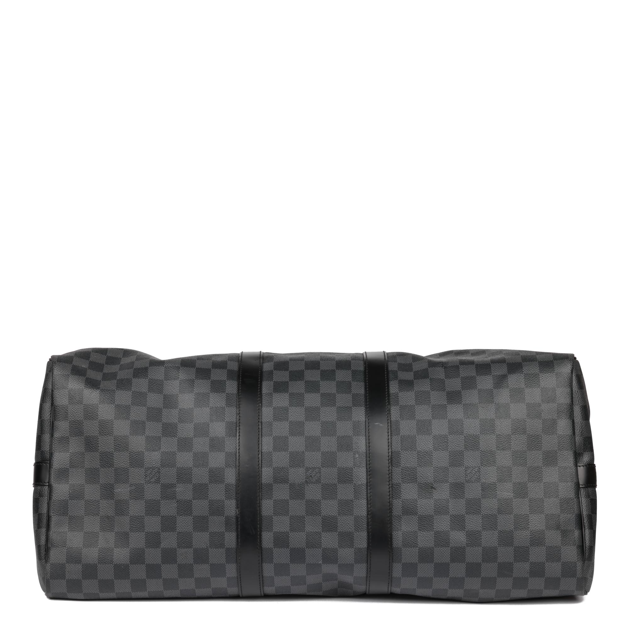 LOUIS VUITTON Damier Graphite Keepall 55 Bandoulière 2