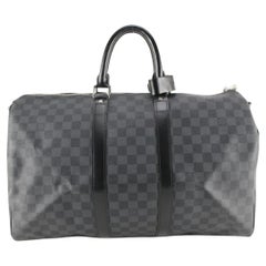 Used Louis Vuitton Damier Graphite Keepall Bandouliere 45 4530LK810S