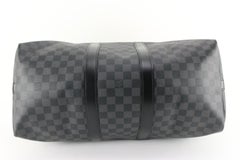 Louis Vuitton Damier Graphite Keepall Bandouliere 45 Boston Duffle Bag 31lz810s