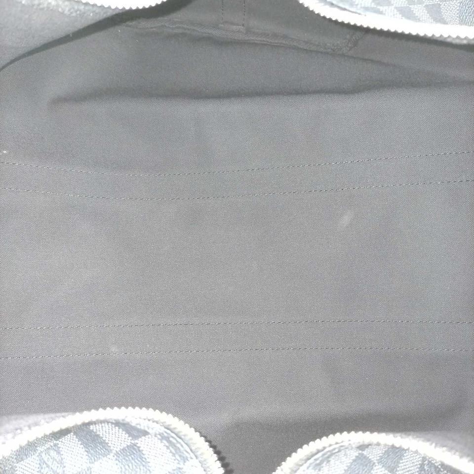 Gray Louis Vuitton Damier Graphite Keepall Bandouliere 45 Duffle Bag 862681