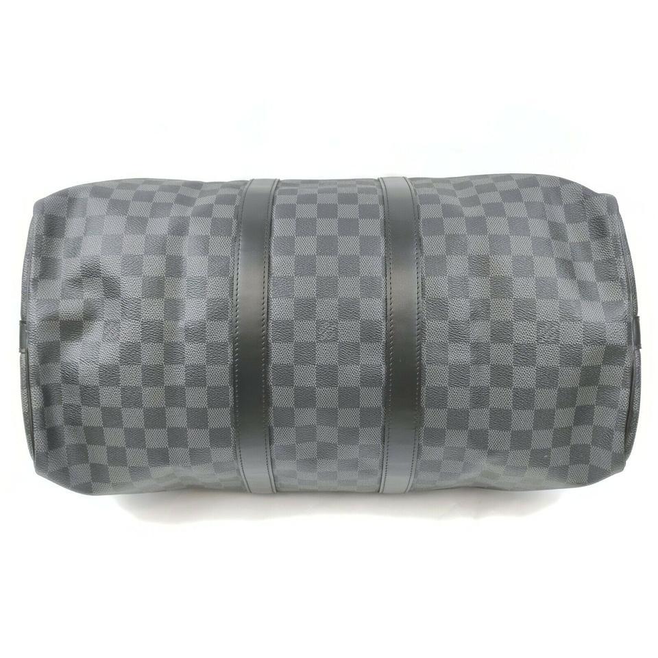 Louis Vuitton Damier Graphite Keepall Bandouliere 45 Duffle Bag 862681 1