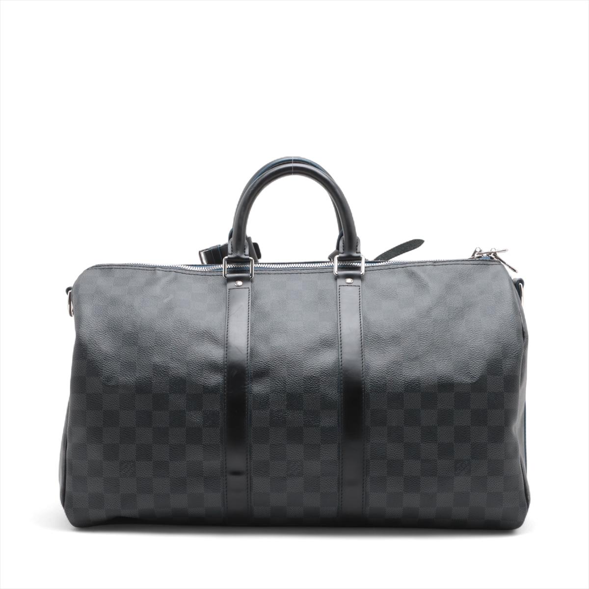 Noir Louis Vuitton Damier Graphite Keepall Bandoulière 45 * PRECODER * en vente