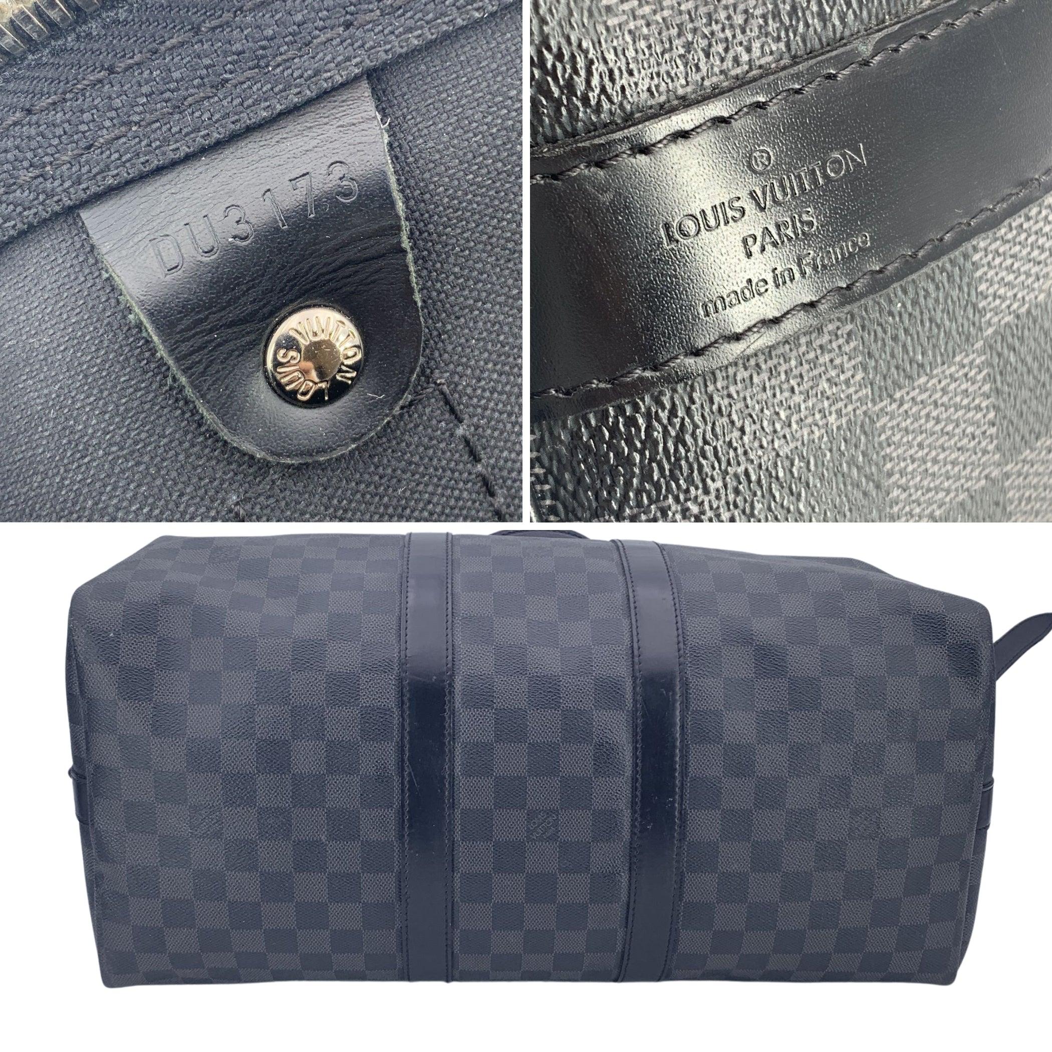 Louis Vuitton Damier Graphit Keepall Bandouliere 45 Reisetasche im Angebot 1