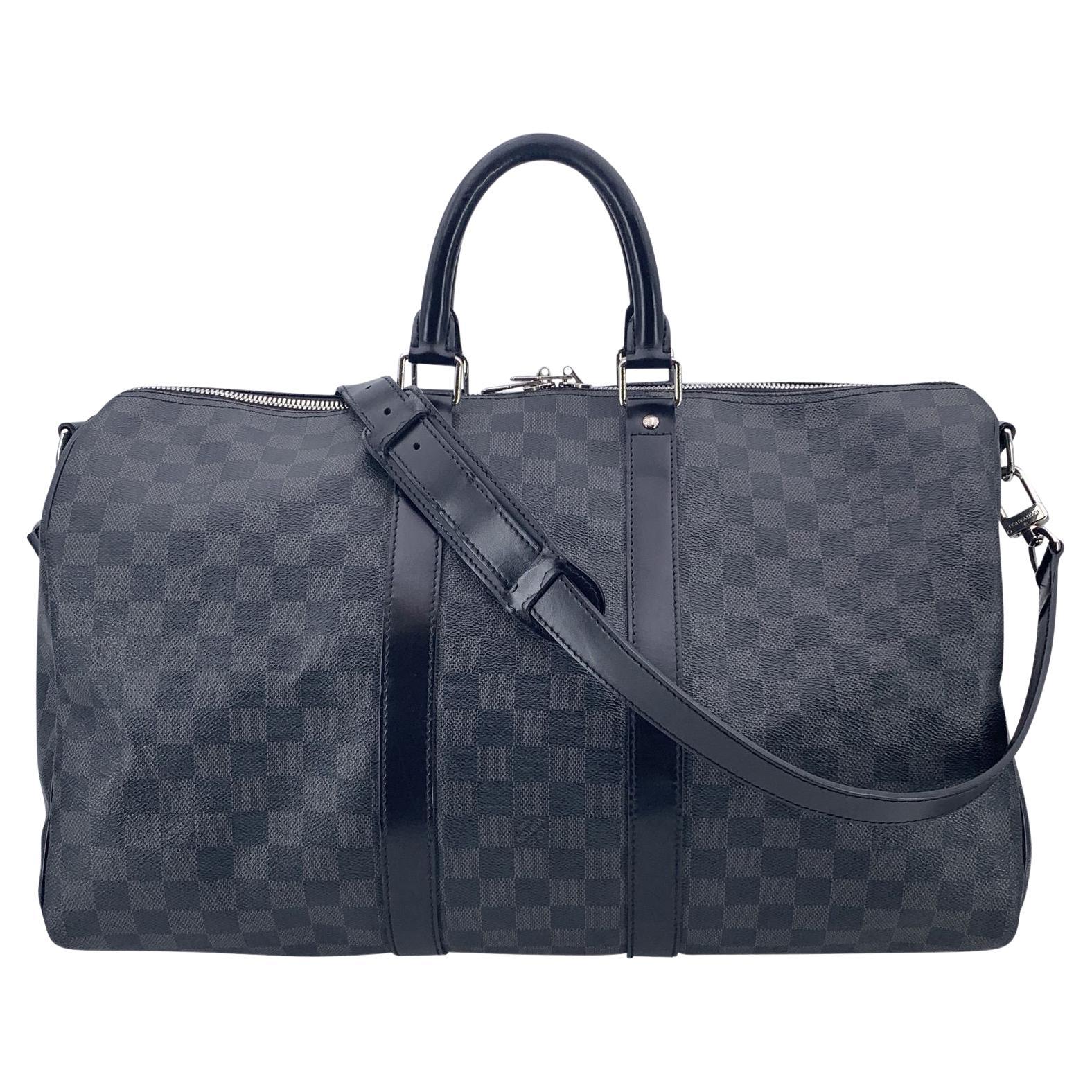 Louis Vuitton Damier Graphit Keepall Bandouliere 45 Reisetasche