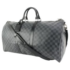 Used Louis Vuitton Damier Graphite Keepall Bandouliere 55 85lk513s
