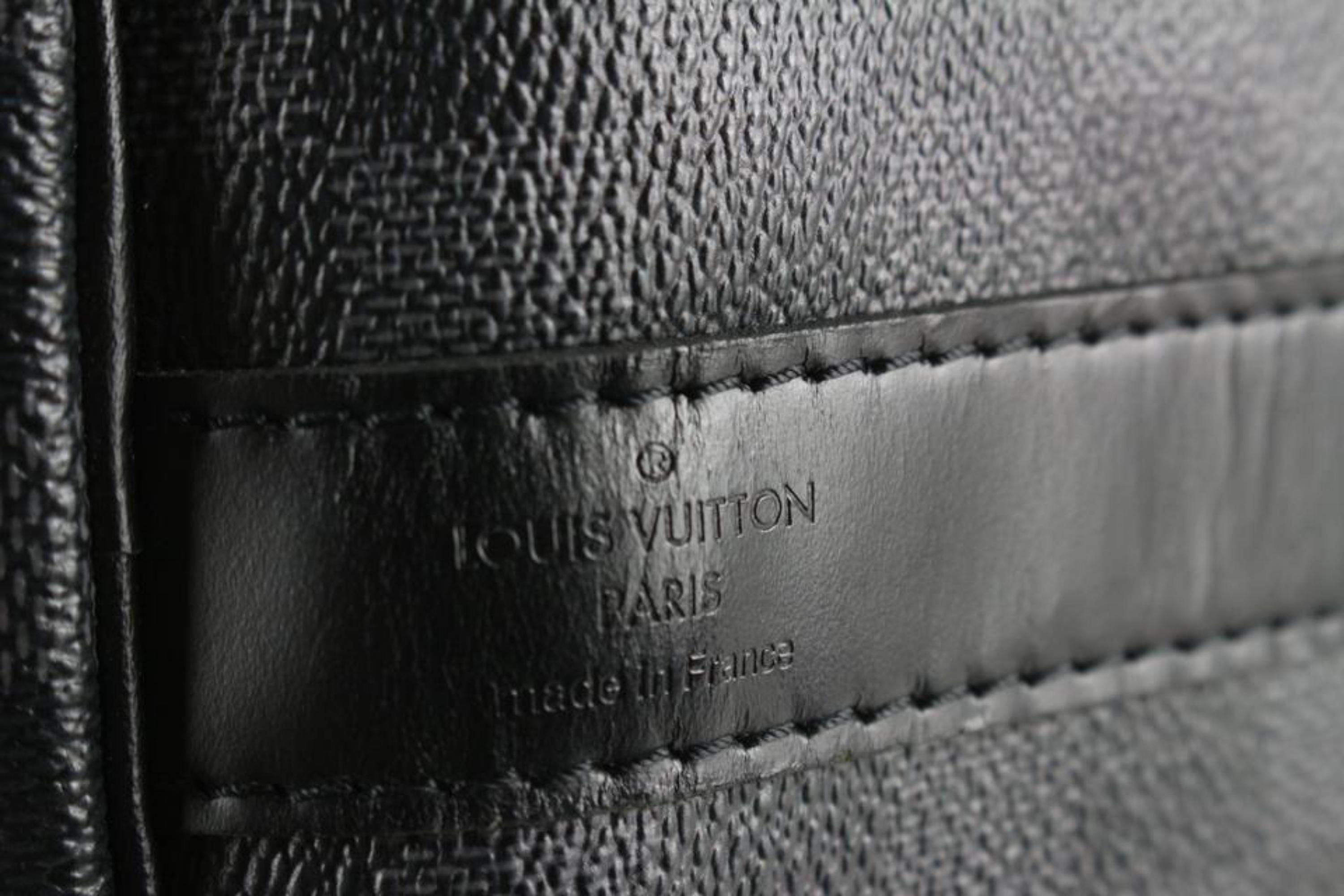 Louis Vuitton - Bandoulière Keepall Damier Graphite 55 avec sangle 9lk822 en vente 5
