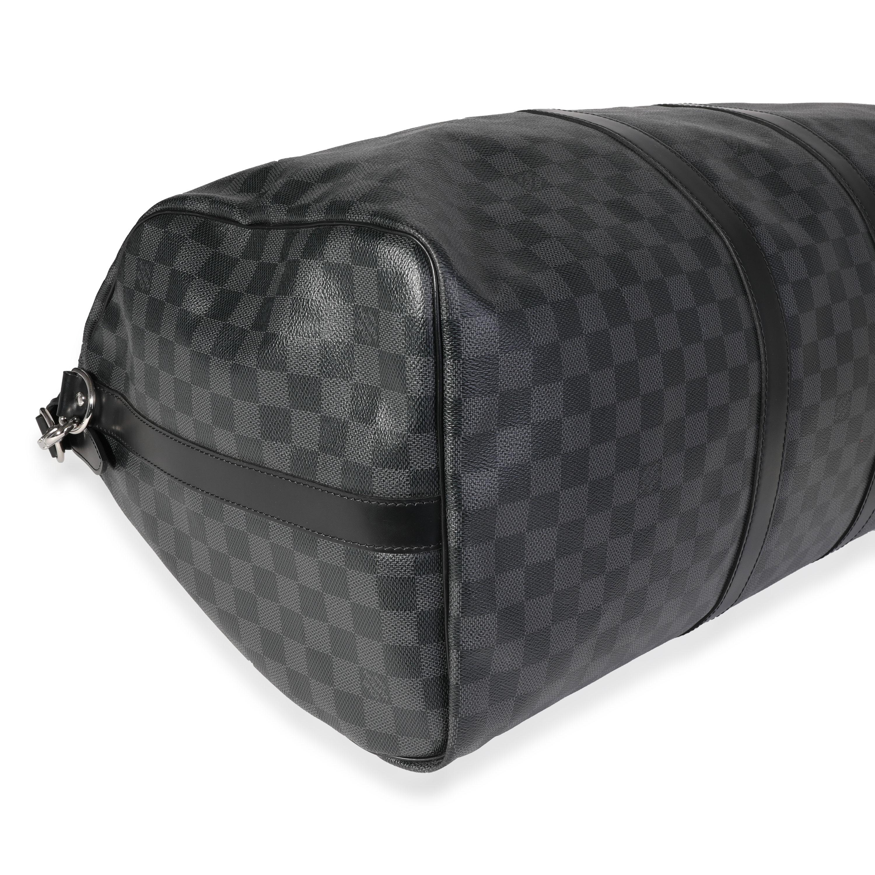 Louis Vuitton Damier Graphite Keepall Bandoulière 55 In Excellent Condition In New York, NY