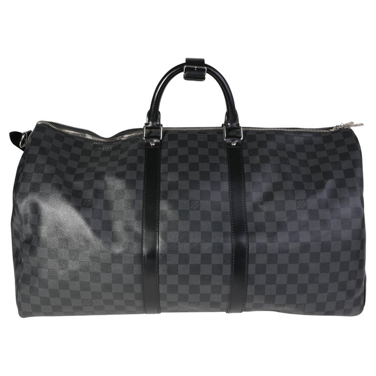 Louis Vuitton Damier Graphite Keepall Bandoulière 55 For Sale at 1stDibs