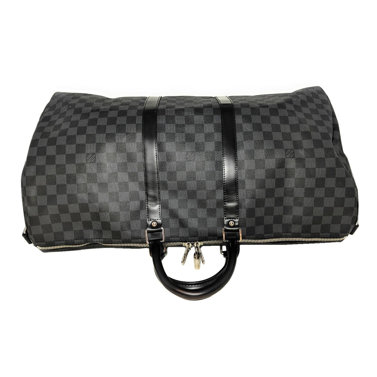 Louis Vuitton Damier Graphite Keepall Bandouliere 55 Luggage 1