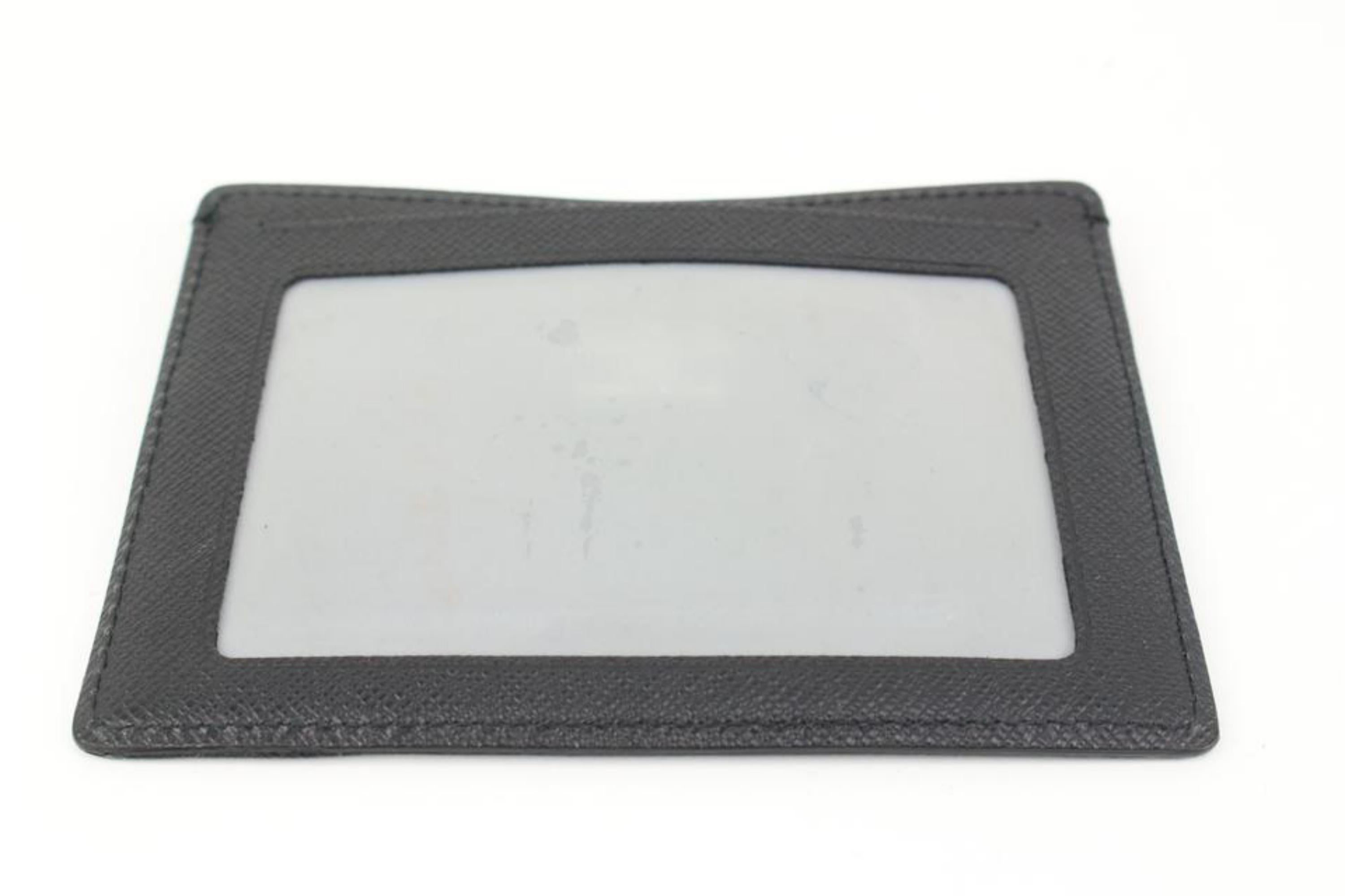 Black Louis Vuitton Damier Graphite Large Card Holder Wallet Case Insert 1LVA726