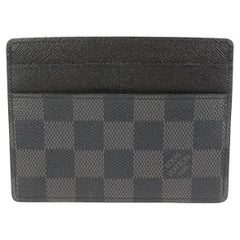 Louis Vuitton grand porte-cartes damier graphite avec fermoir porte-cartes 24lk413s