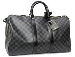 Louis Vuitton Damier Graphite Leather Keepall