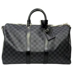 Louis Vuitton Damier Graphite Leather Keepall