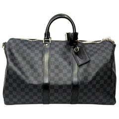 Louis Vuitton Damier Graphite Leather Keepall 