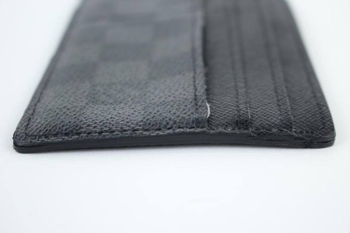 Women's Louis Vuitton Damier Graphite Long Card Case 10lt916 Wallet For Sale